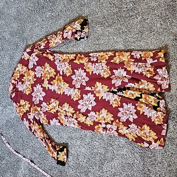 STUNNING FREE PEOPLE NIYA FLORAL PRINT DUSTER - Picture 9 of 12